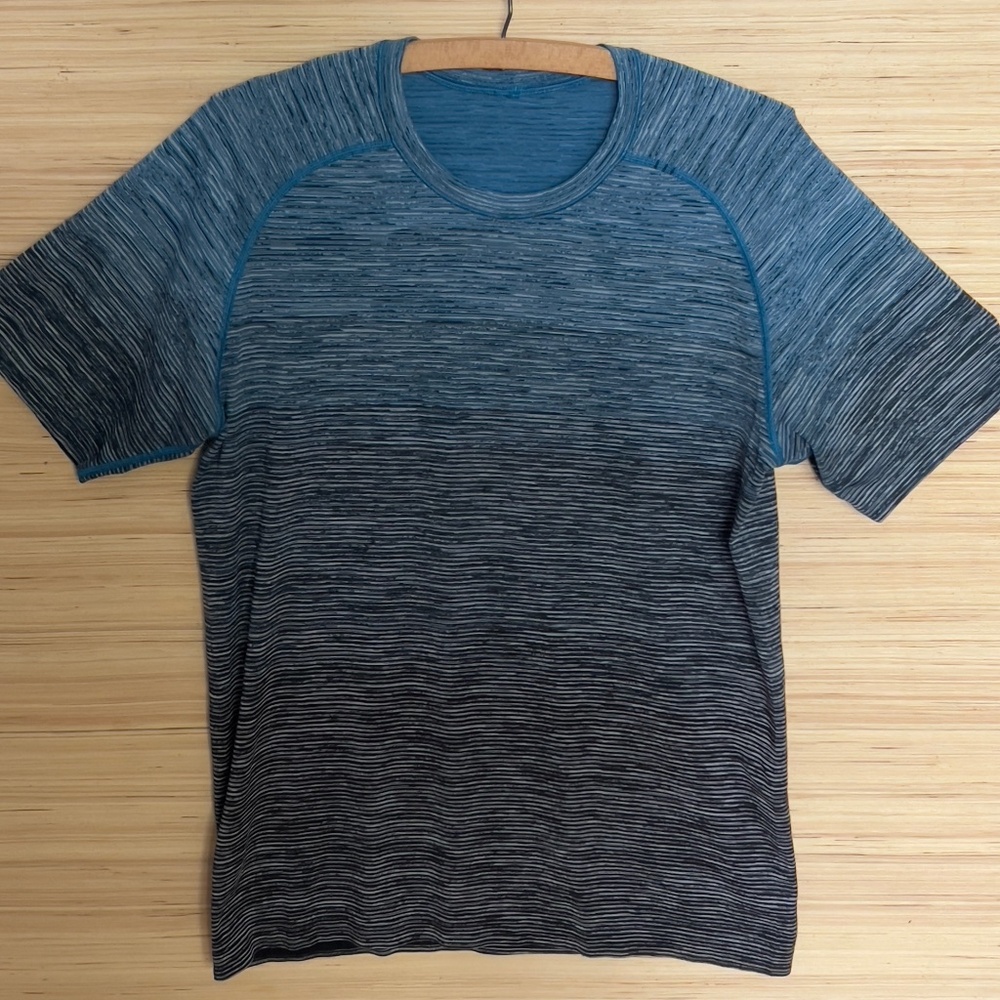 Lululemon Metal Vent Tech short sleeve crewneck top sz M Time to Get Dirty teal